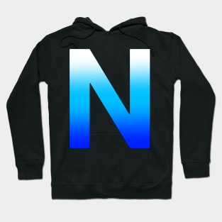 Blue Letter N Hoodie